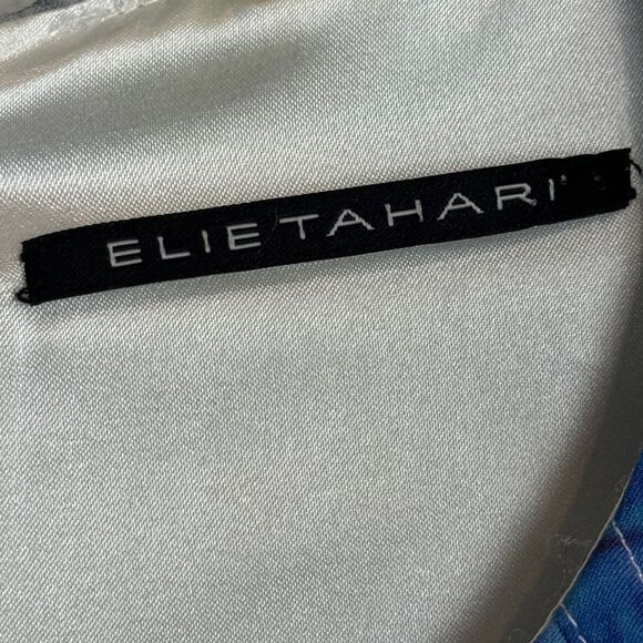 Elie Tahari Silk Watercolor Top XS - Picture 2 of 8